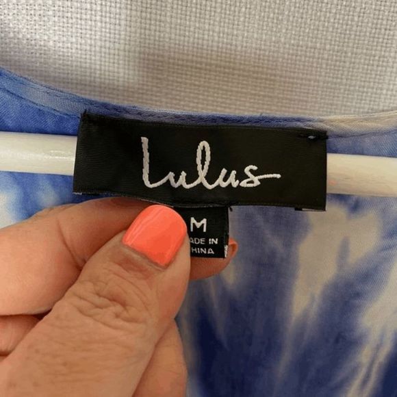 Lulus Seaside Gale Blue‎ Tie Dye Romper - Picture 3 of 4